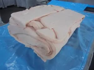 Frozen pork back fat