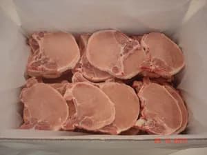 Pork loin chop on offer (IQF on 10KG boxes)