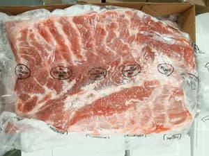 Frozen pork belly boneless