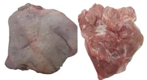 Frozen chicken leg meat boneless skin on, grade A, 350g+