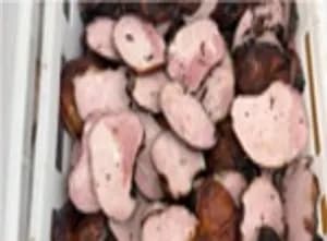 Endings from smoked sliced meat producta