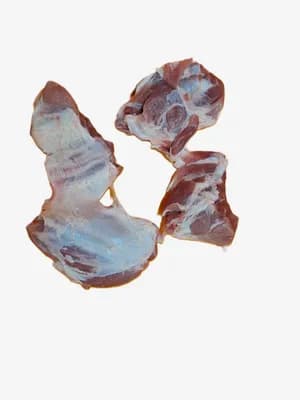 Frozen pork shank meat, skinless - boneless, in naked block or poliblok