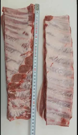 Pork ribs with bacon