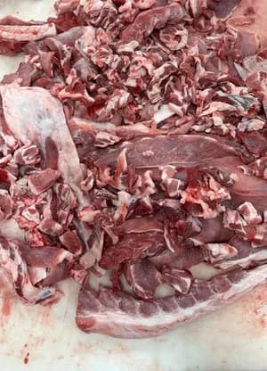 Frozen pork trimming 70/30